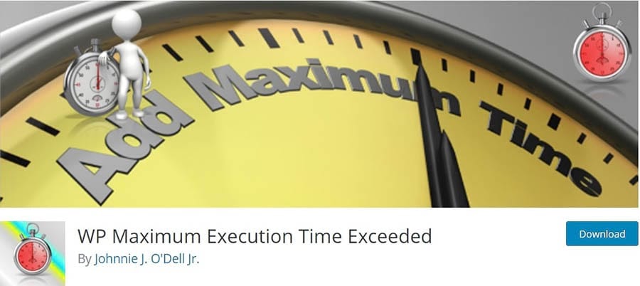 WP Maximum Execution Time Exceeded插件
