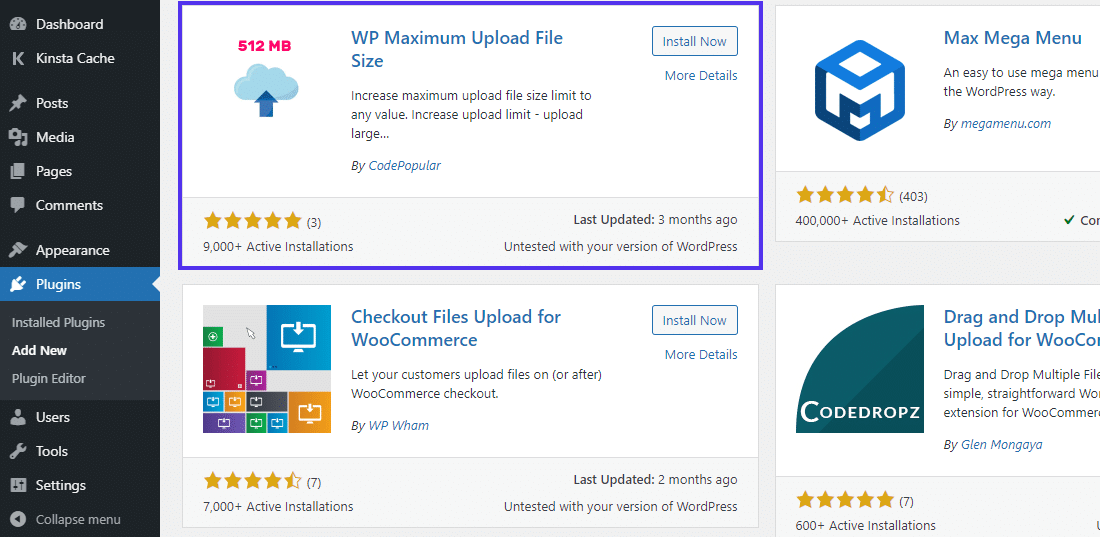 WP Maximum Upload File Size插件