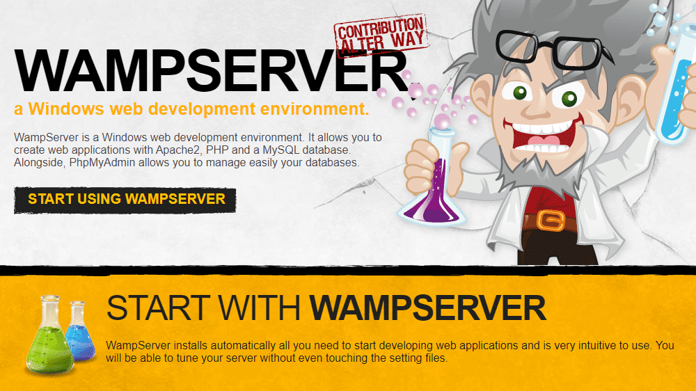 WAMPserver的主页