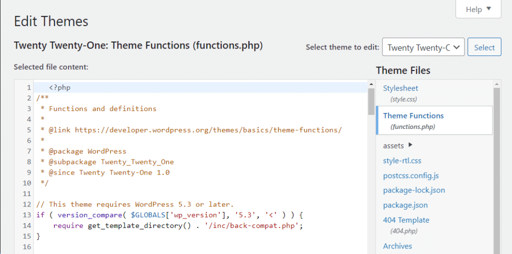 主题函数文件 (functions.php)