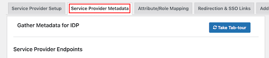Service Provider Metadata