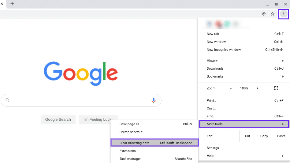 清除Chrome浏览器数据