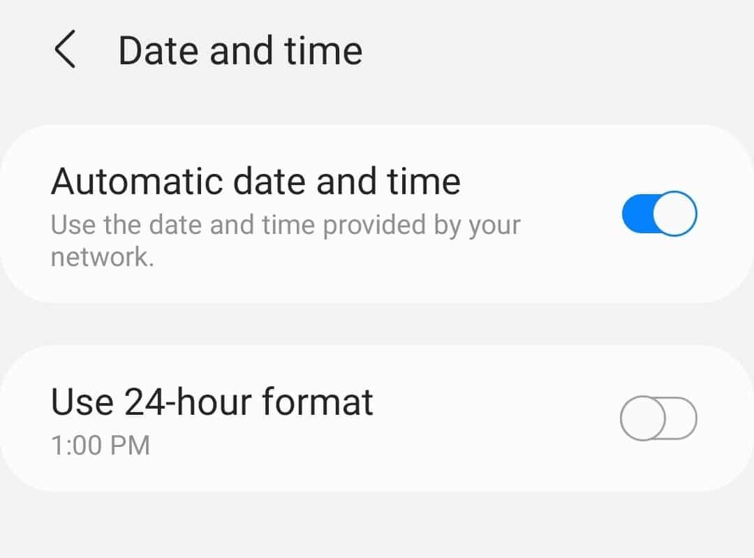 更新Android中的日期和时间设置