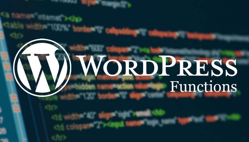最常见的WordPress函数